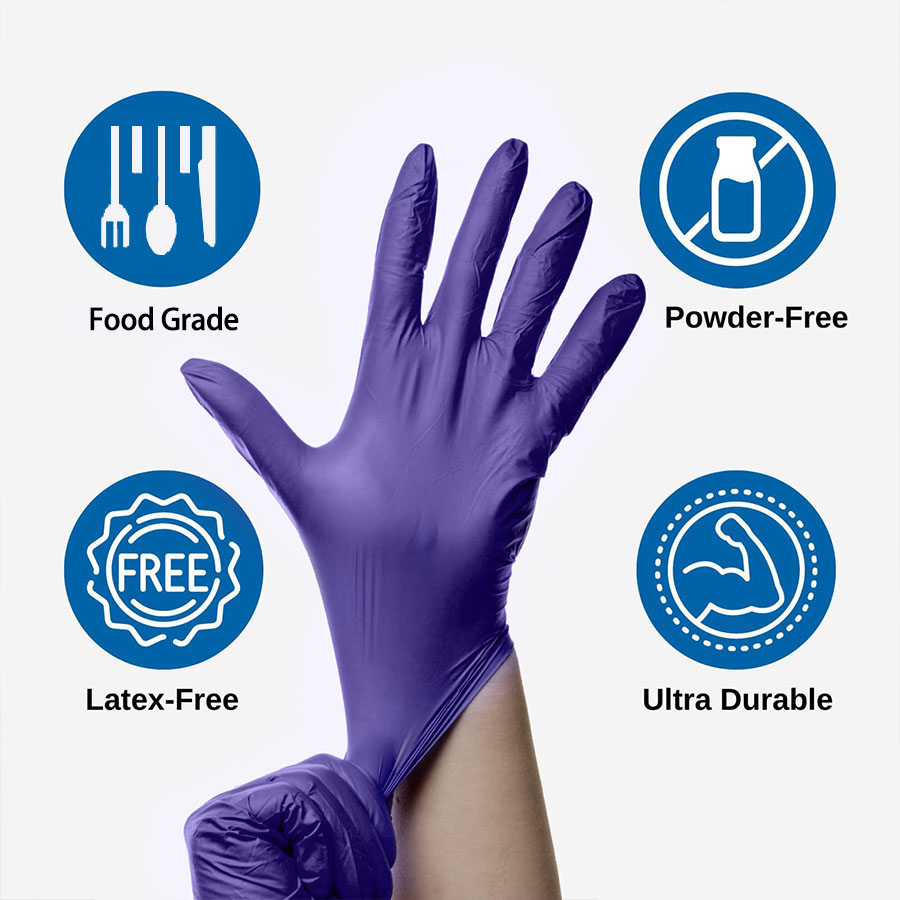 200PCS Nitrile Gloves Disposab - огляд і ціна Exam Glove Nitrile