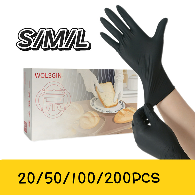 10/50/100/200 Black Disposable - огляд і ціна Rubber Glove Cleaning