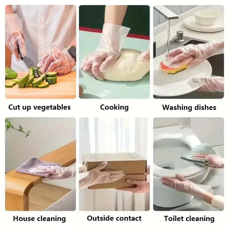 100/200Pcs Food Grade Disposab - огляд і ціна Latex Disposable Glove