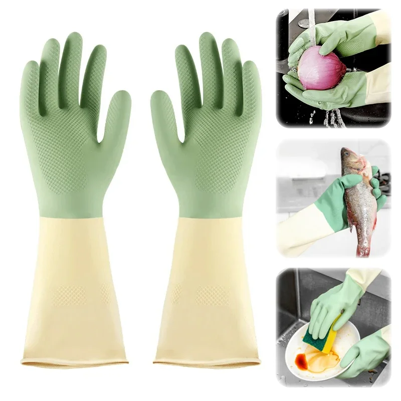 Thickened Kitchen Gloves, Dish - огляд і ціна Rubber Glove Cleaning