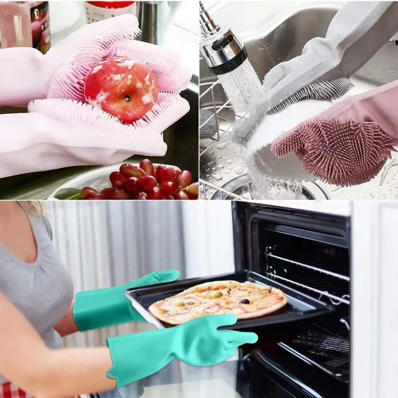 1pc Silicone Dishwashing Glove - огляд і ціна Dish Glove Rubber