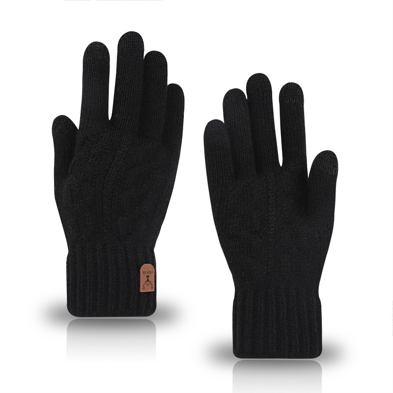 Men Winter Warm Wool Knitted G - огляд і ціна Wool Glove Lined