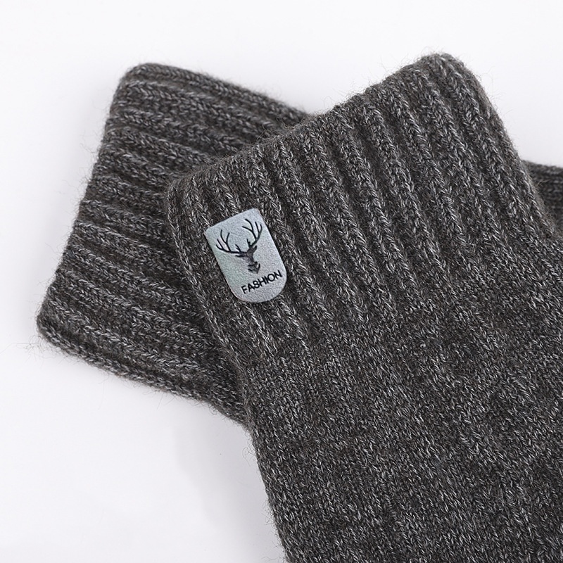 Men Winter Warm Wool Knitted G - огляд і ціна Wool Glove Lined