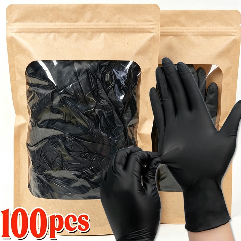 1/100pcs Disposable Black Glov - огляд і ціна Latex Disposable Glove