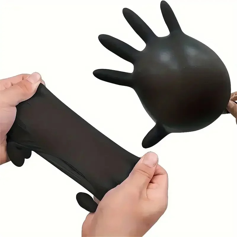 1/100pcs Disposable Black Glov - огляд і ціна Latex Disposable Glove